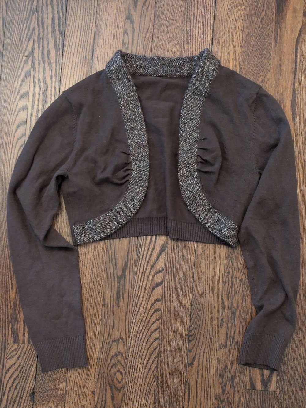 Cropped Brown Women's Bolero Cardigan